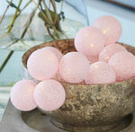 Handmade Cotton Globe String & LED Light