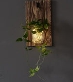 Flowers in Jar for Wall & LED Light