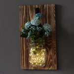 Flowers in Jar for Wall & LED Light