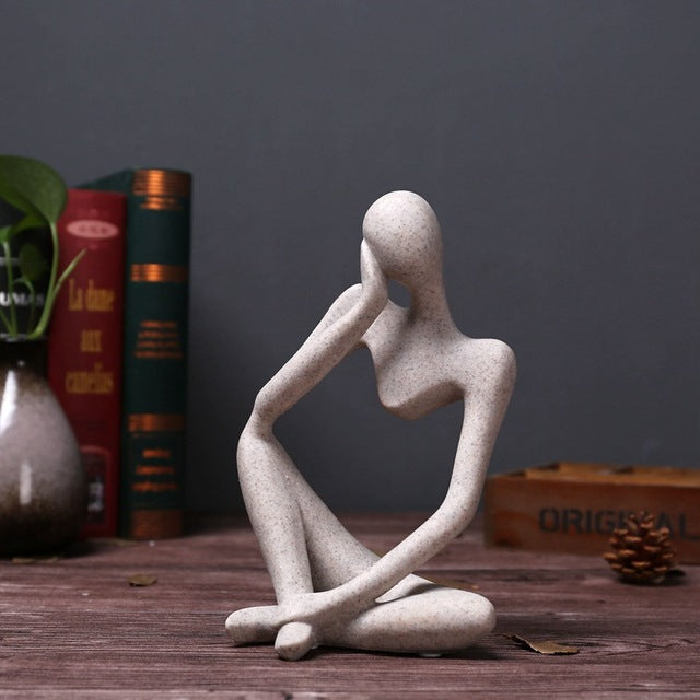 Abstract Art Thinker Statue