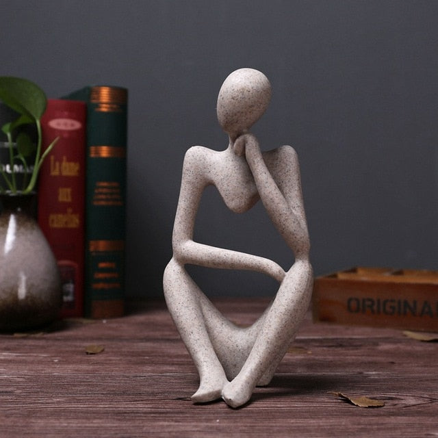Abstract Art Thinker Statue