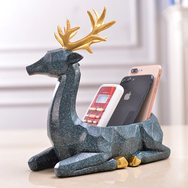 Organic Material Resin Deer Figurines