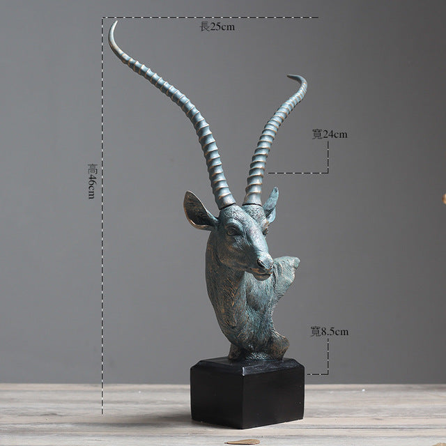 Antique Antelope Head