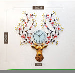 Deer Head Wall Clock